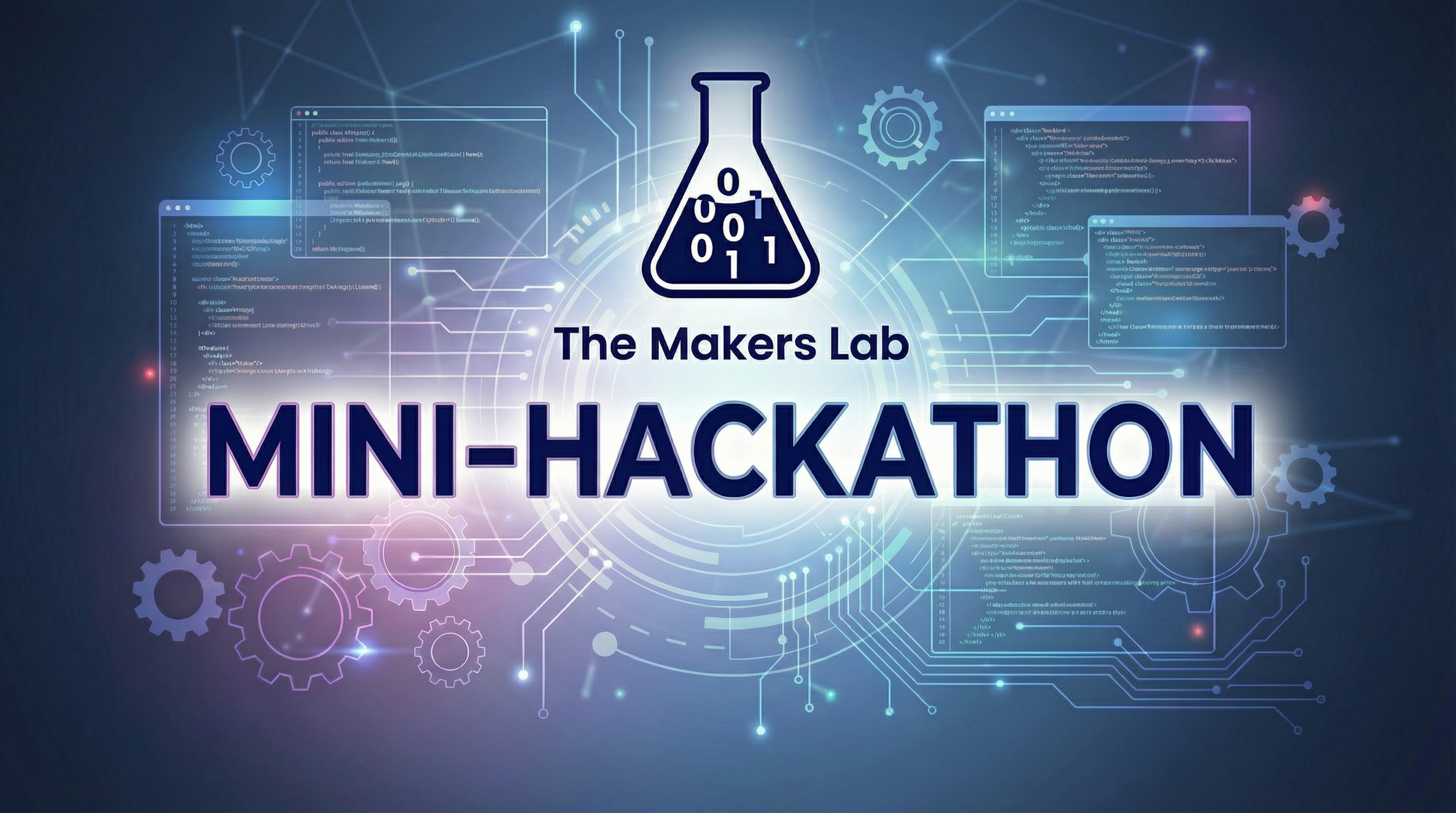 The Makers Lab mini-hackathon event poster